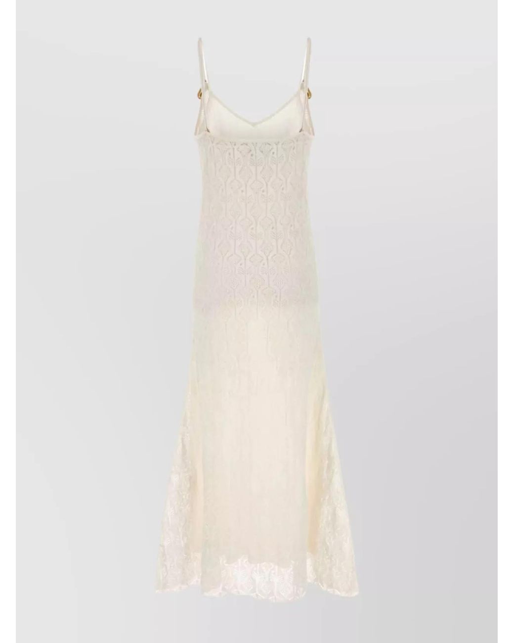 Bottega Veneta White Lace Midi Dress