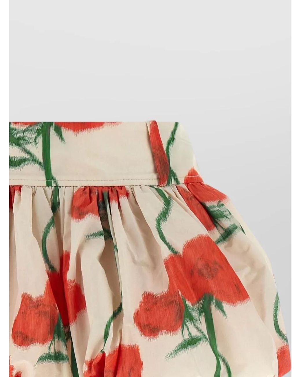 KENZO Red Printed Balloon Mini Skirt