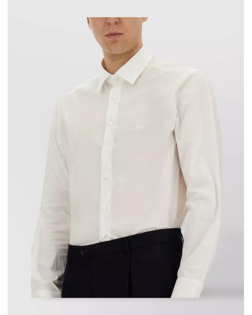 Etro White Pegasus Logo Regular-Fit Shirt for men