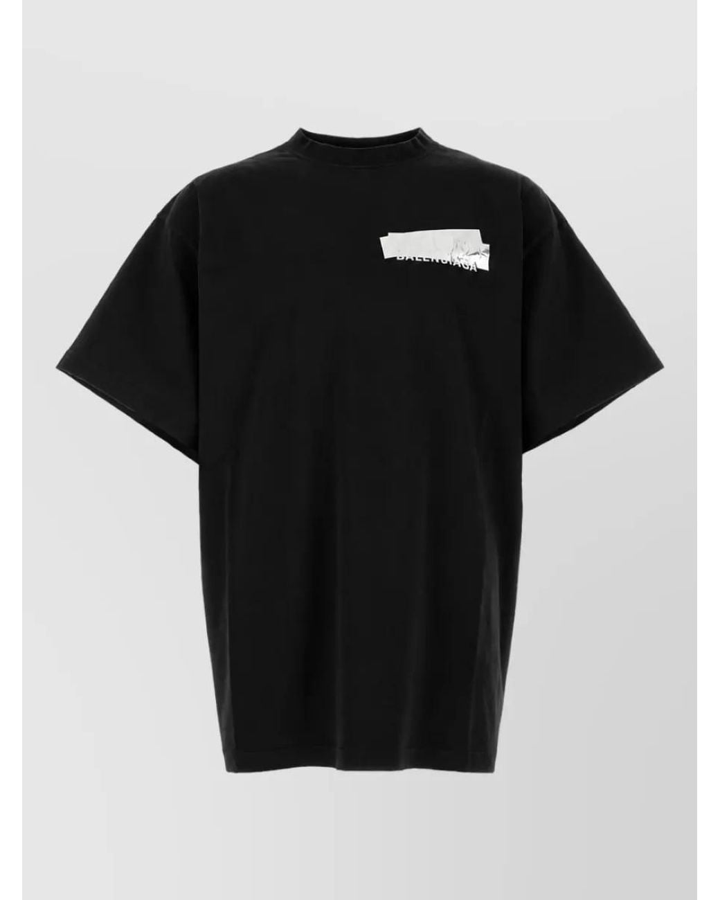 Balenciaga Black Oversized T-Shirt for men