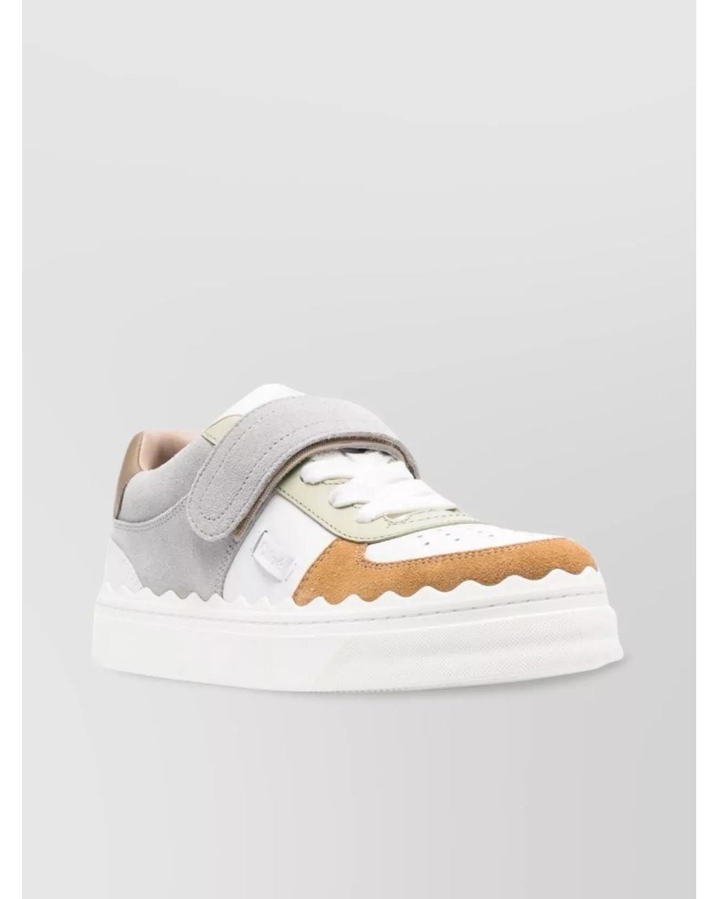 Chloé White Leather Low-Top Sneakers