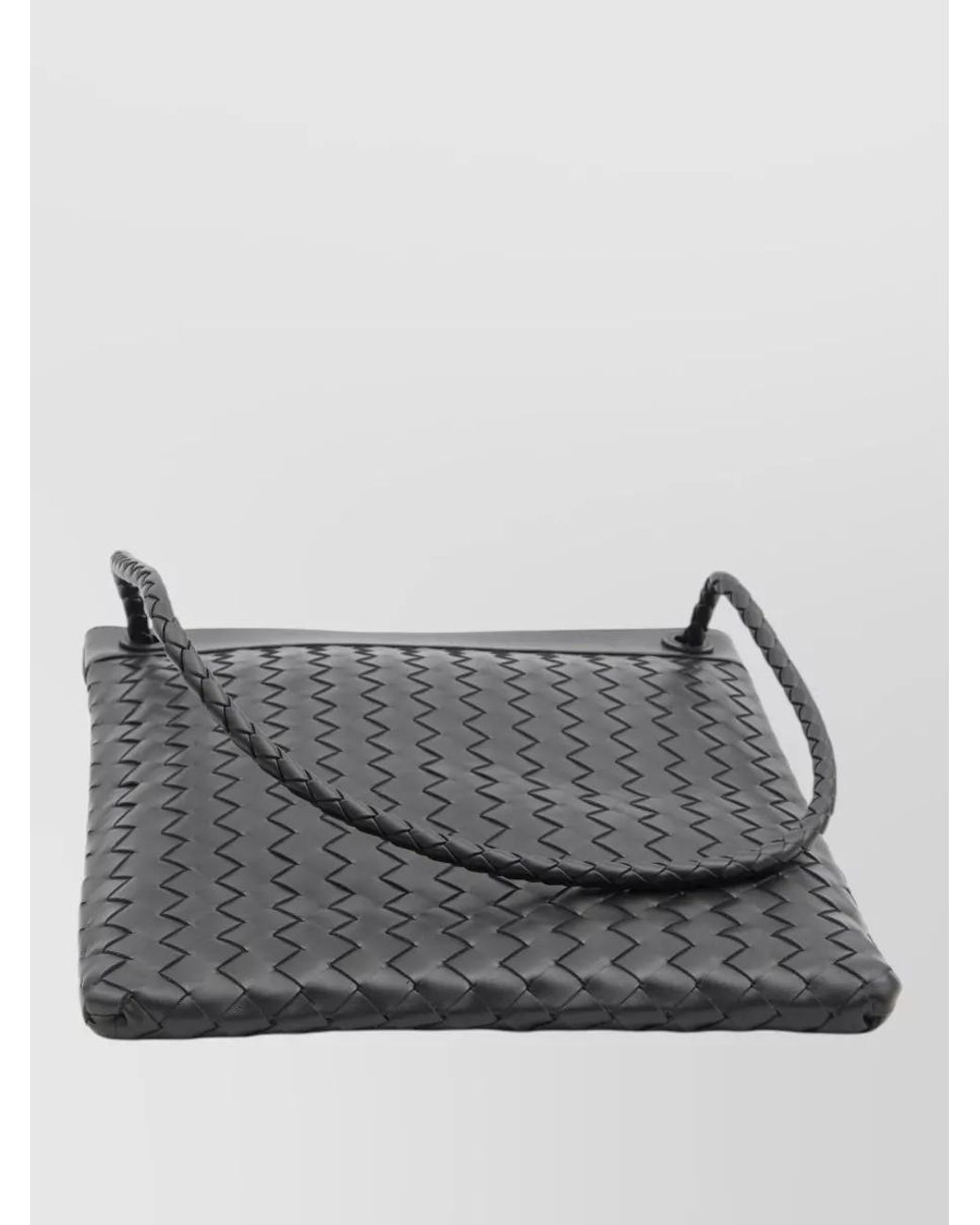 Bottega Veneta Black Leather Small Crossbody Bag for men