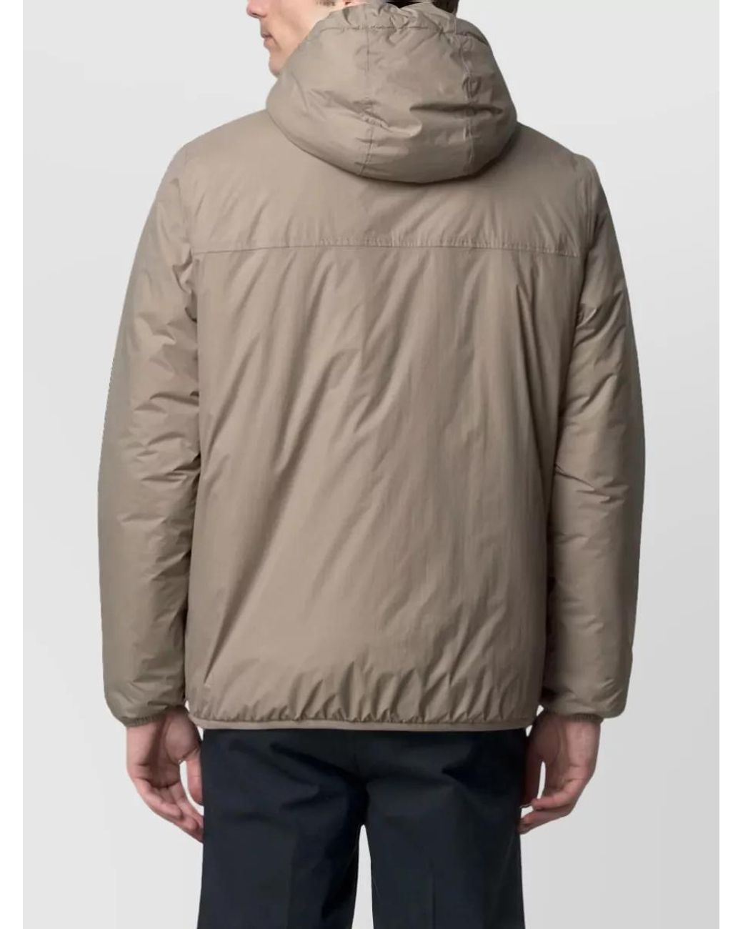 K-Way Brown Hooded Puffer Parka Coat
