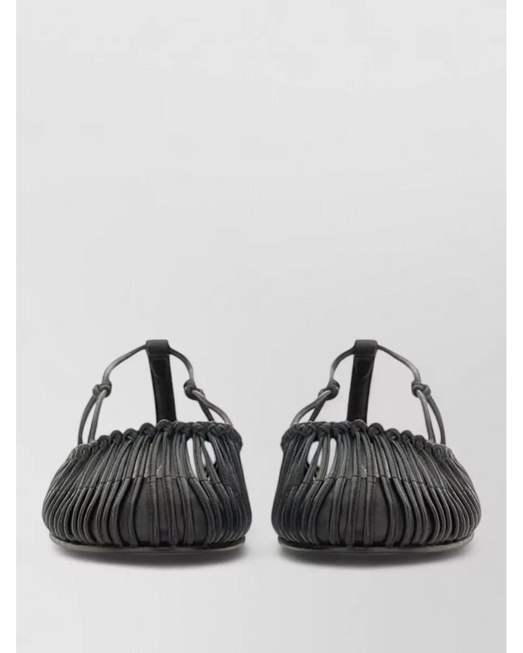 Hereu Black Leather Sandals