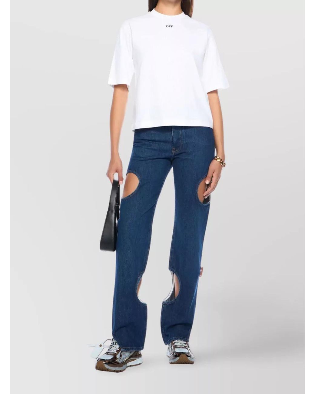 Off-White c/o Virgil Abloh Blue Denim Straight Trousers