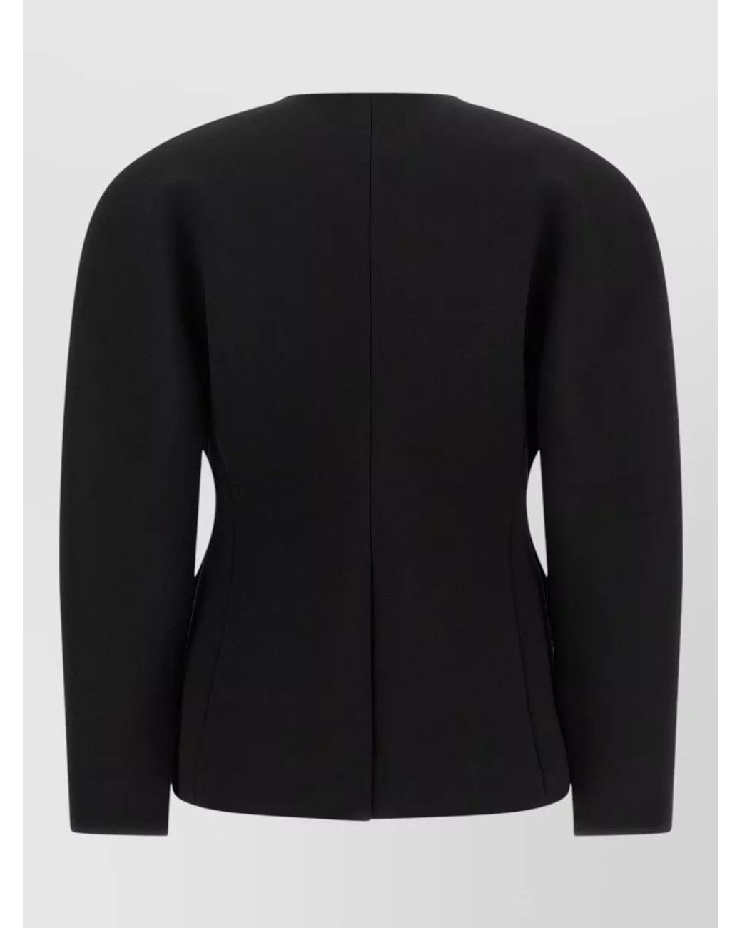 Jacquemus Black La Veste Ovalo V-Neck Tailored Blazer