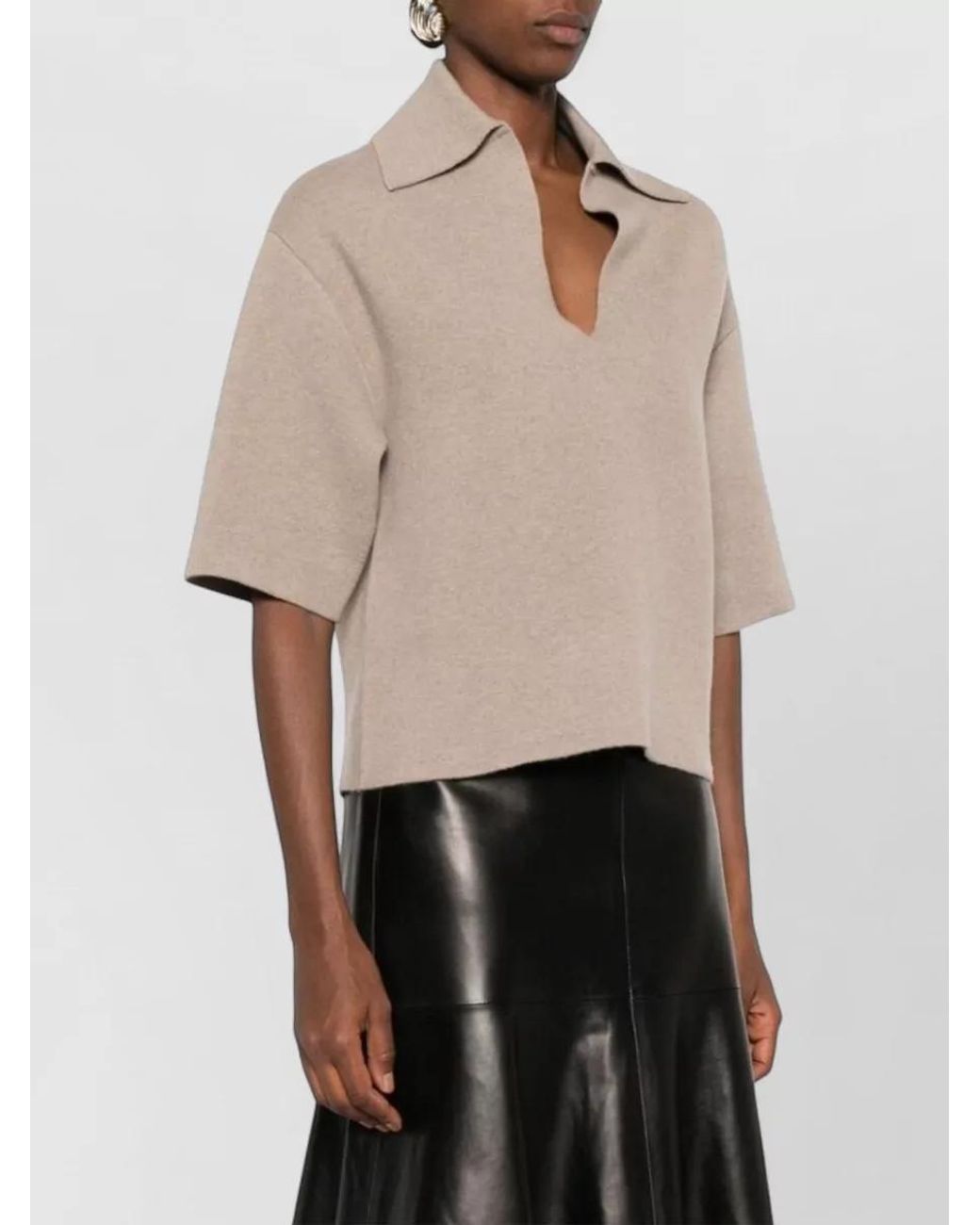Bottega Veneta Natural Cashmere Regular-Fit Polo Shirt