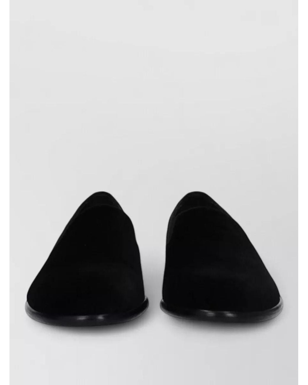 Dolce & Gabbana Black Velvet Loafers for men