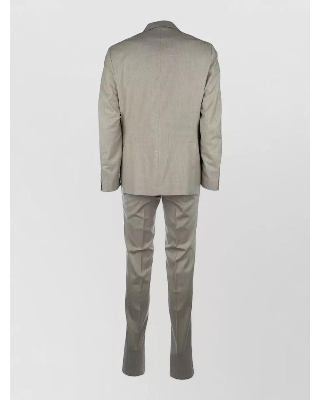 Brian Dales Gray Single-Breasted Suit for men