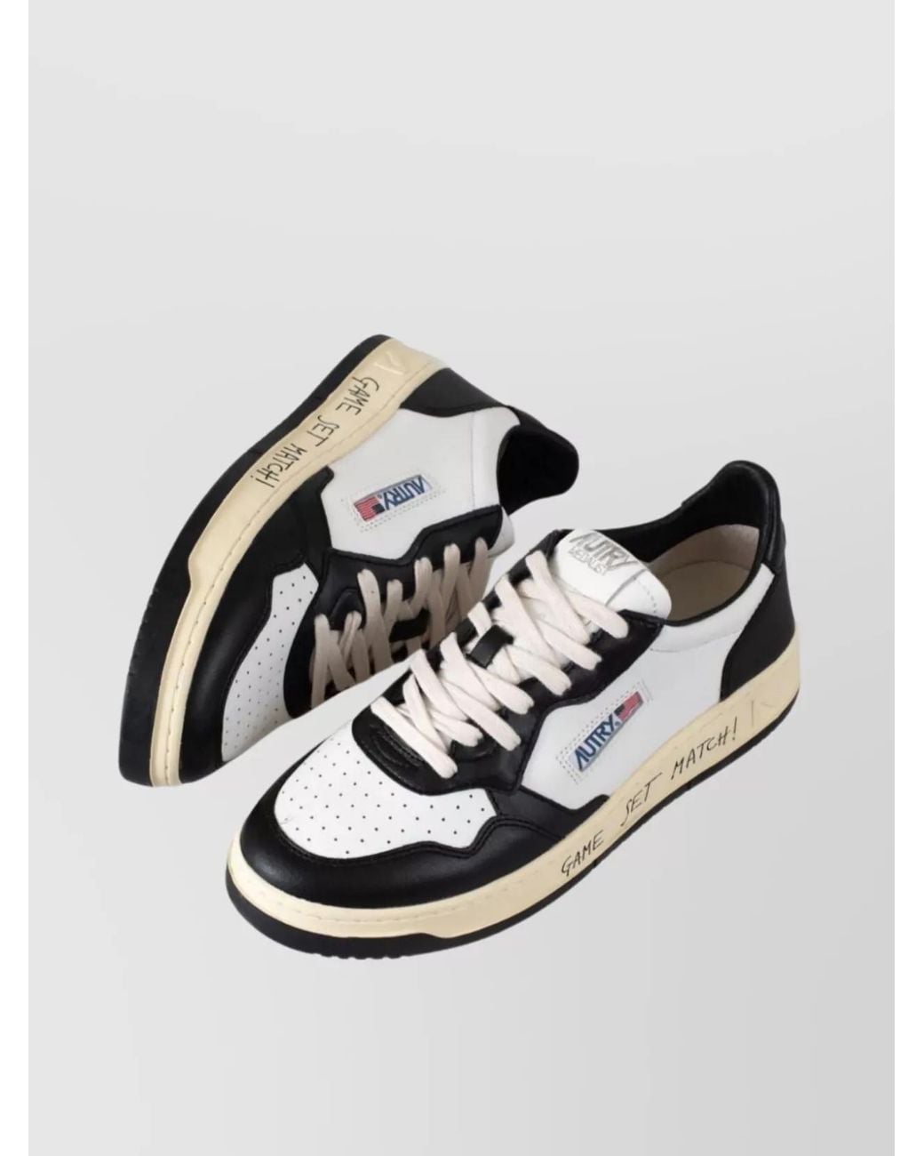 Autry Metallic Leather Low-Top Sneakers for men
