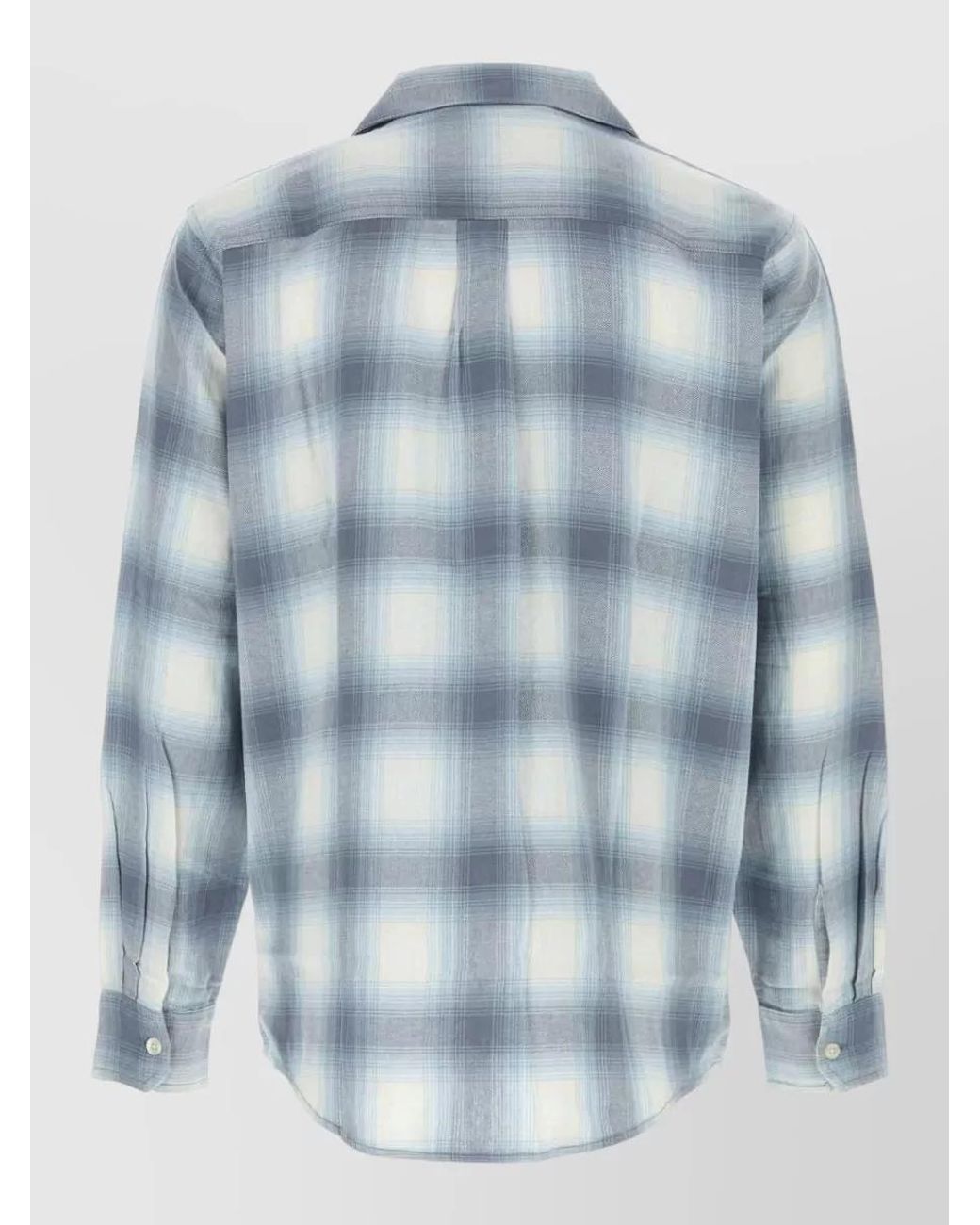 Carhartt Blue Checked Long-Sleeve Bowling Shirt for men