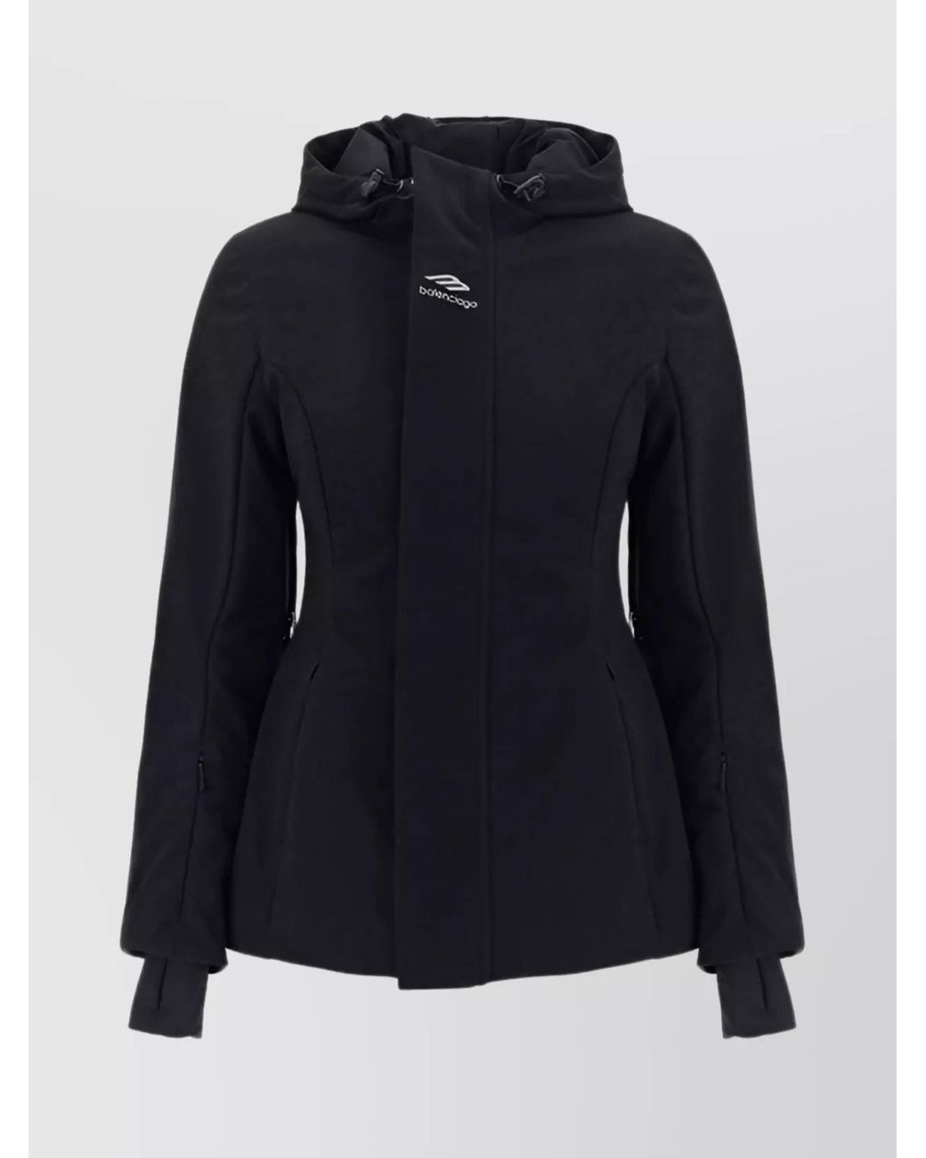 Balenciaga Blue Nylon Ski Hourglass Parka