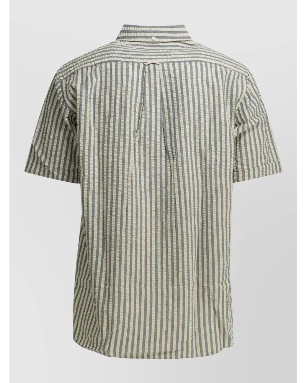 Beams Plus Multicolor Cotton Seersucker Shirt for men