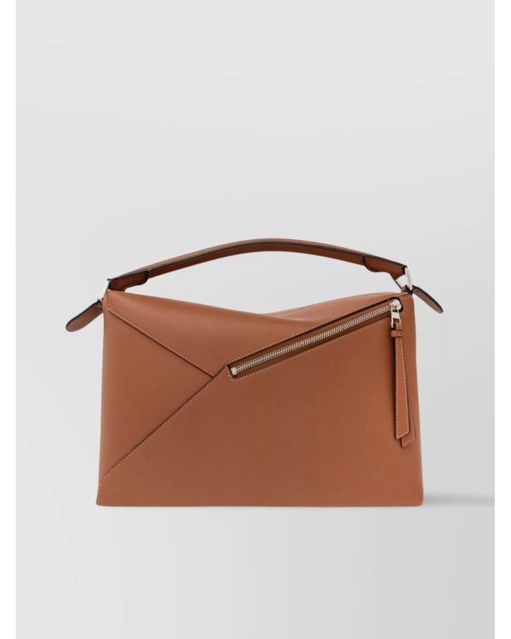 Loewe Brown Calf Leather Puzzle Edge Large Shoulder Bag for men