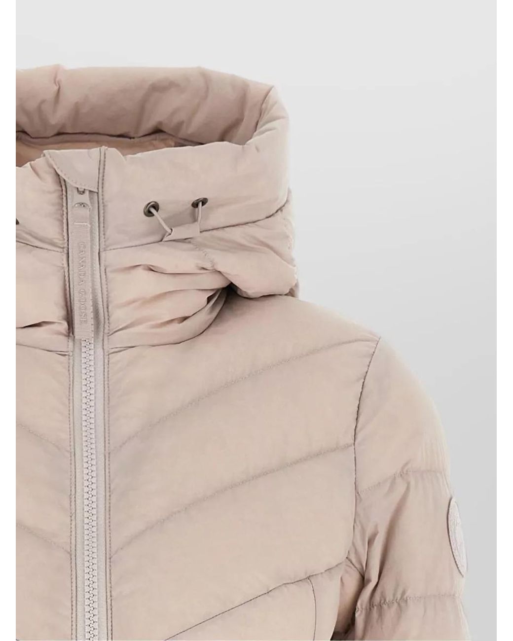 Canada Goose Natural Down Quilted Hooded Slim-Fit Short Parka Coat