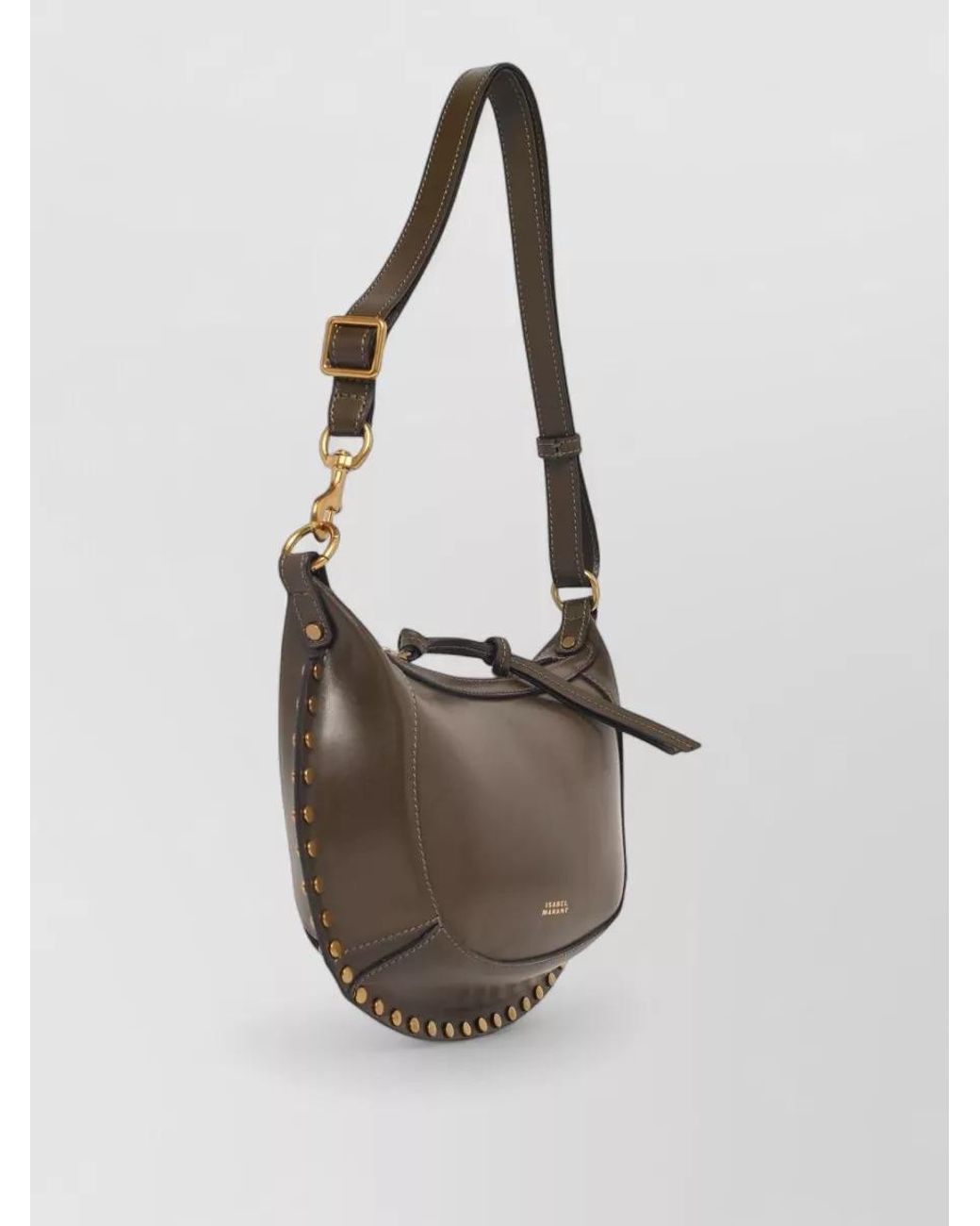 Isabel Marant Multicolor Oskan Moon Calf Leather Shoulder Bag