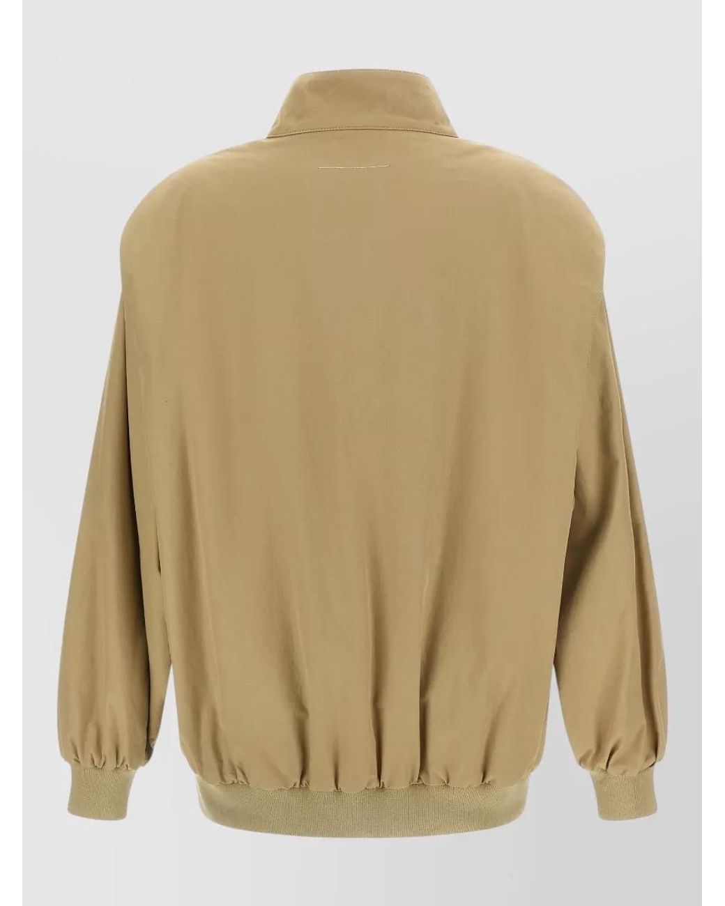 MM6 by Maison Margiela Natural Ribbed Bomber Jacket