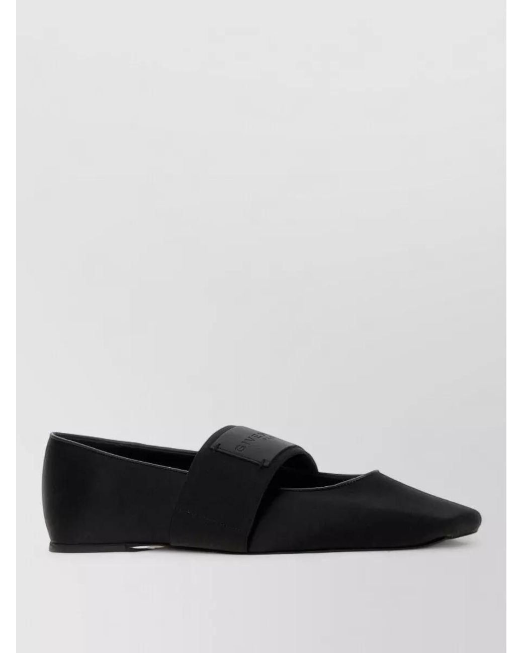 Givenchy White Satin Square Ballerina Flats