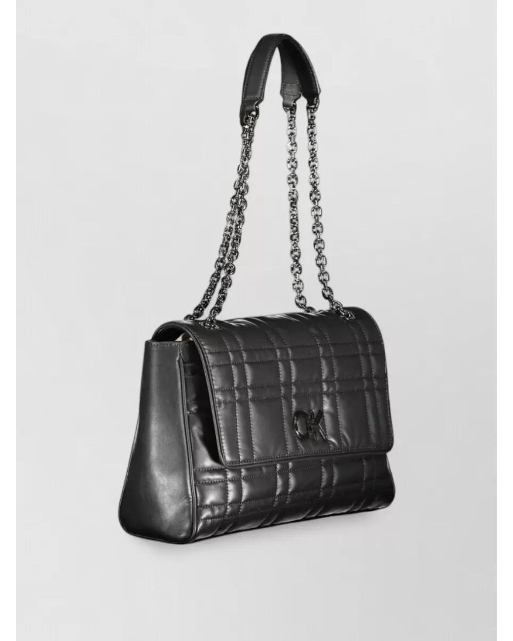 Calvin Klein White Quilted Clutch Bag