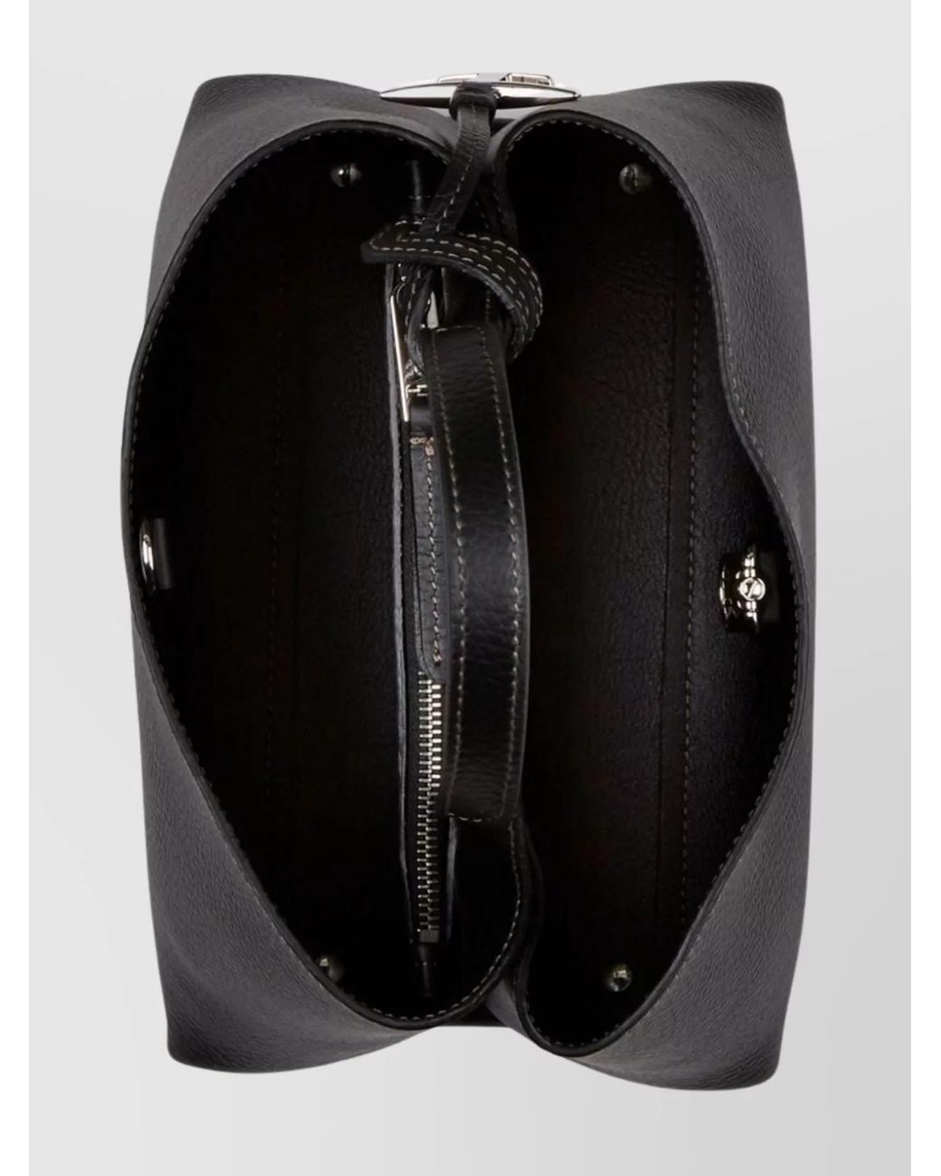 Tod's Black T Timeless Micro Leather Tote Bag