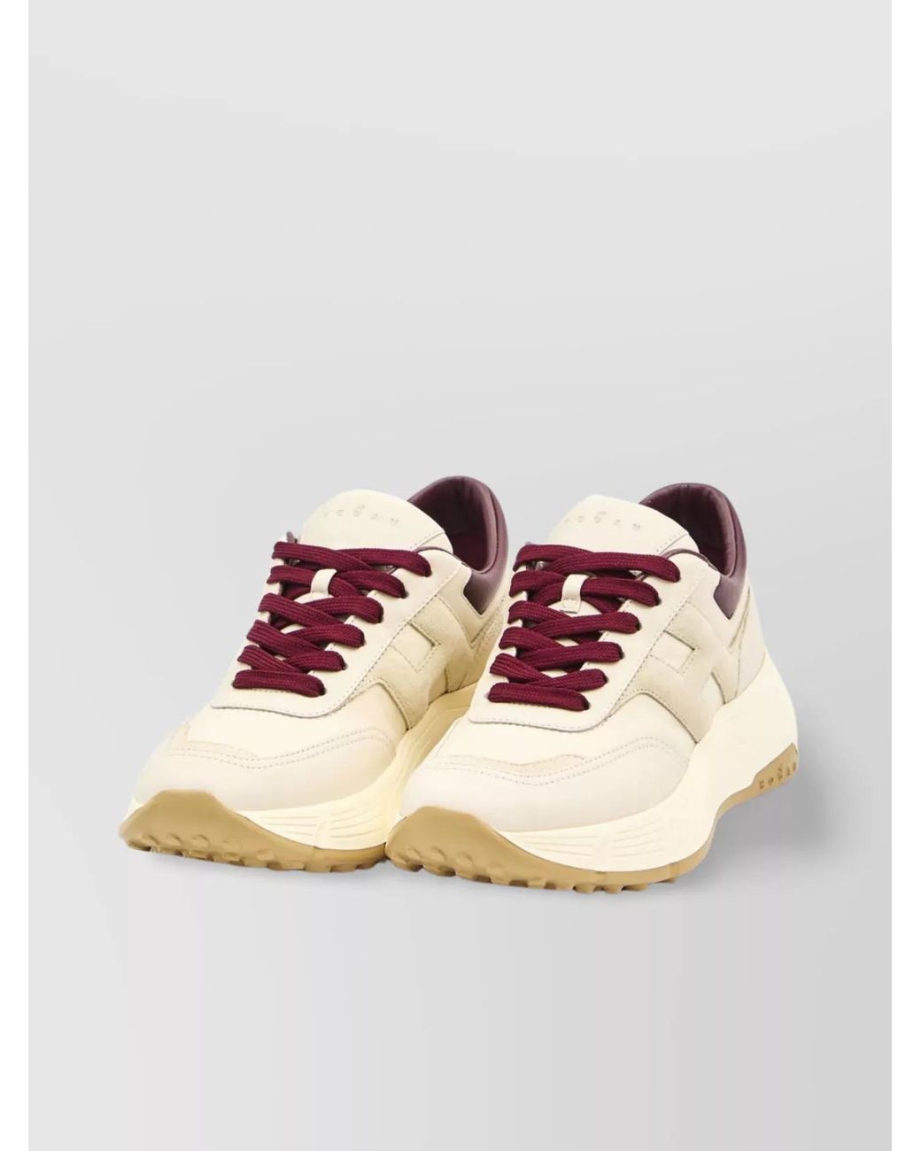 Hogan Natural Leather Low-Top Sneakers