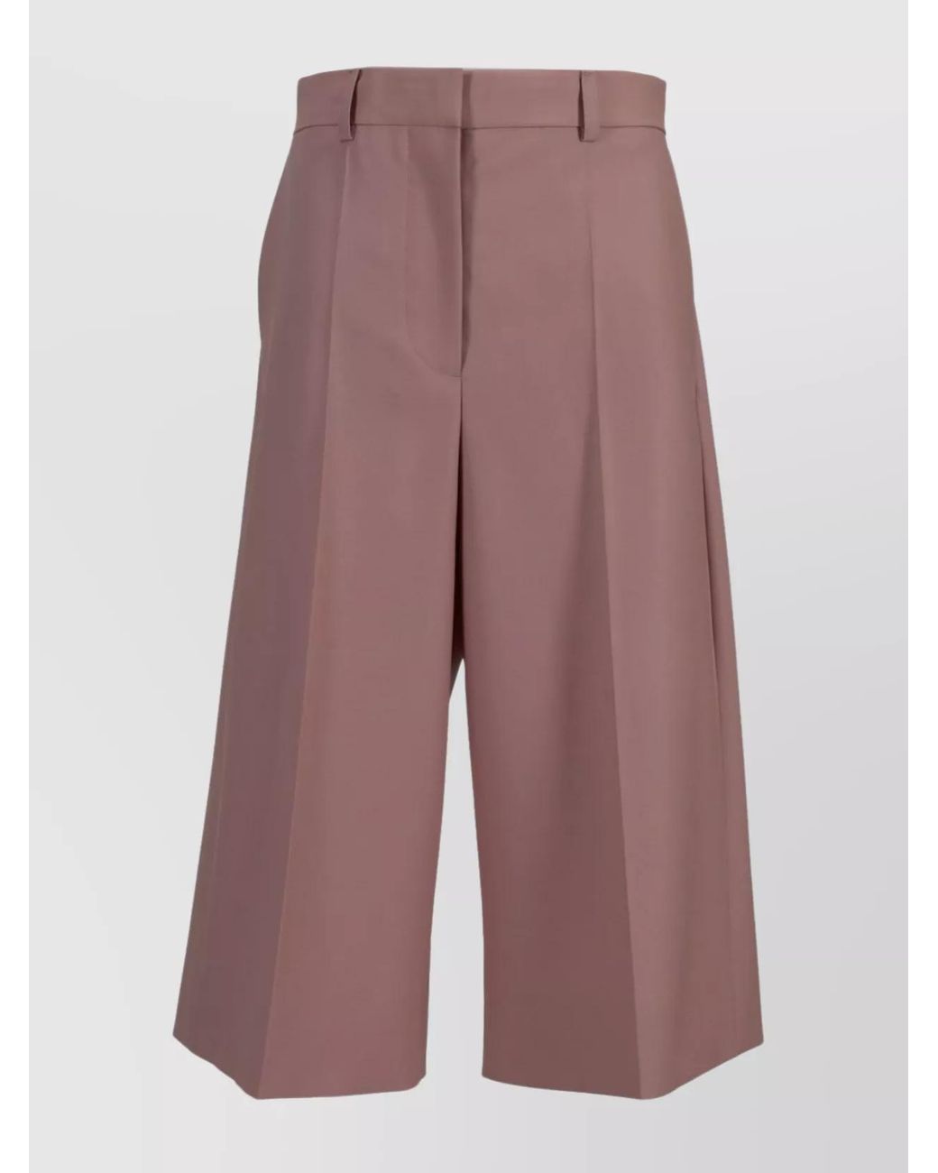 Stella McCartney Purple Wool Wide-Leg Trousers