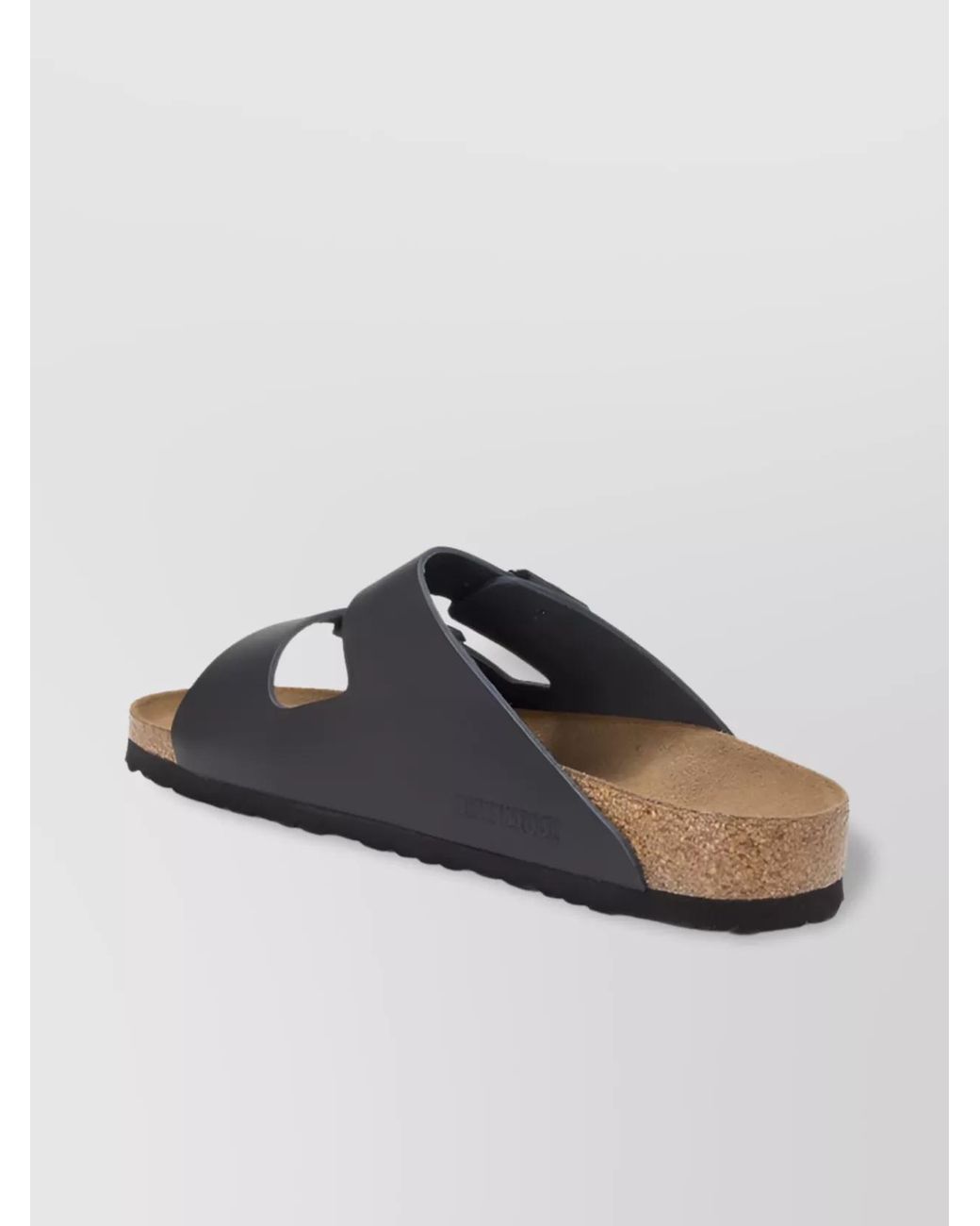 Birkenstock Black Leather Arizona Sandals for men