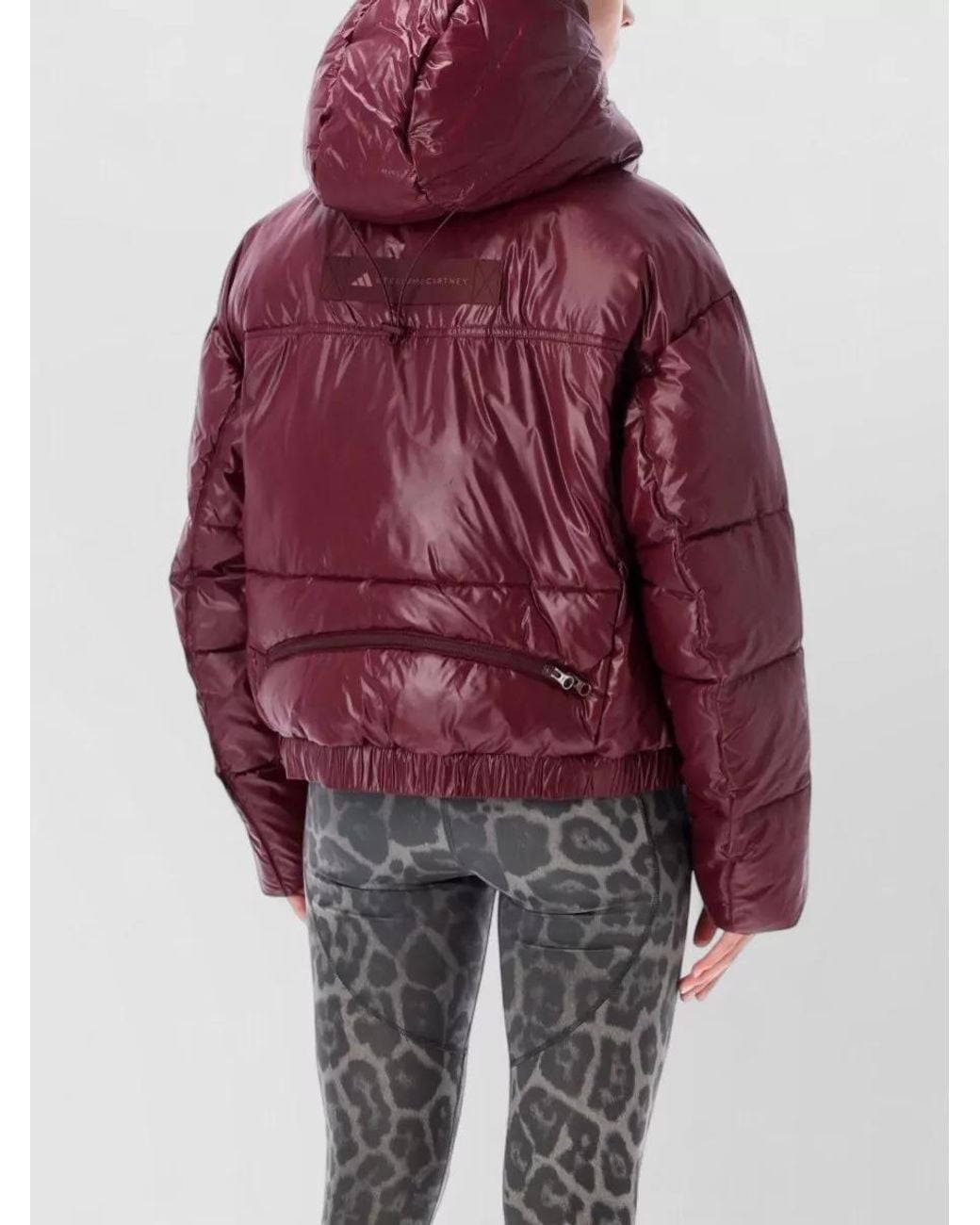 Adidas By Stella McCartney Purple Short Puffer Jacket