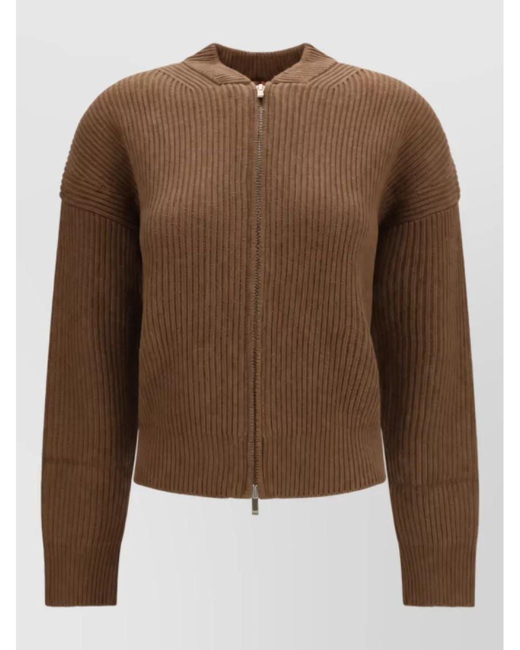 Max Mara Brown Wool Cardigan