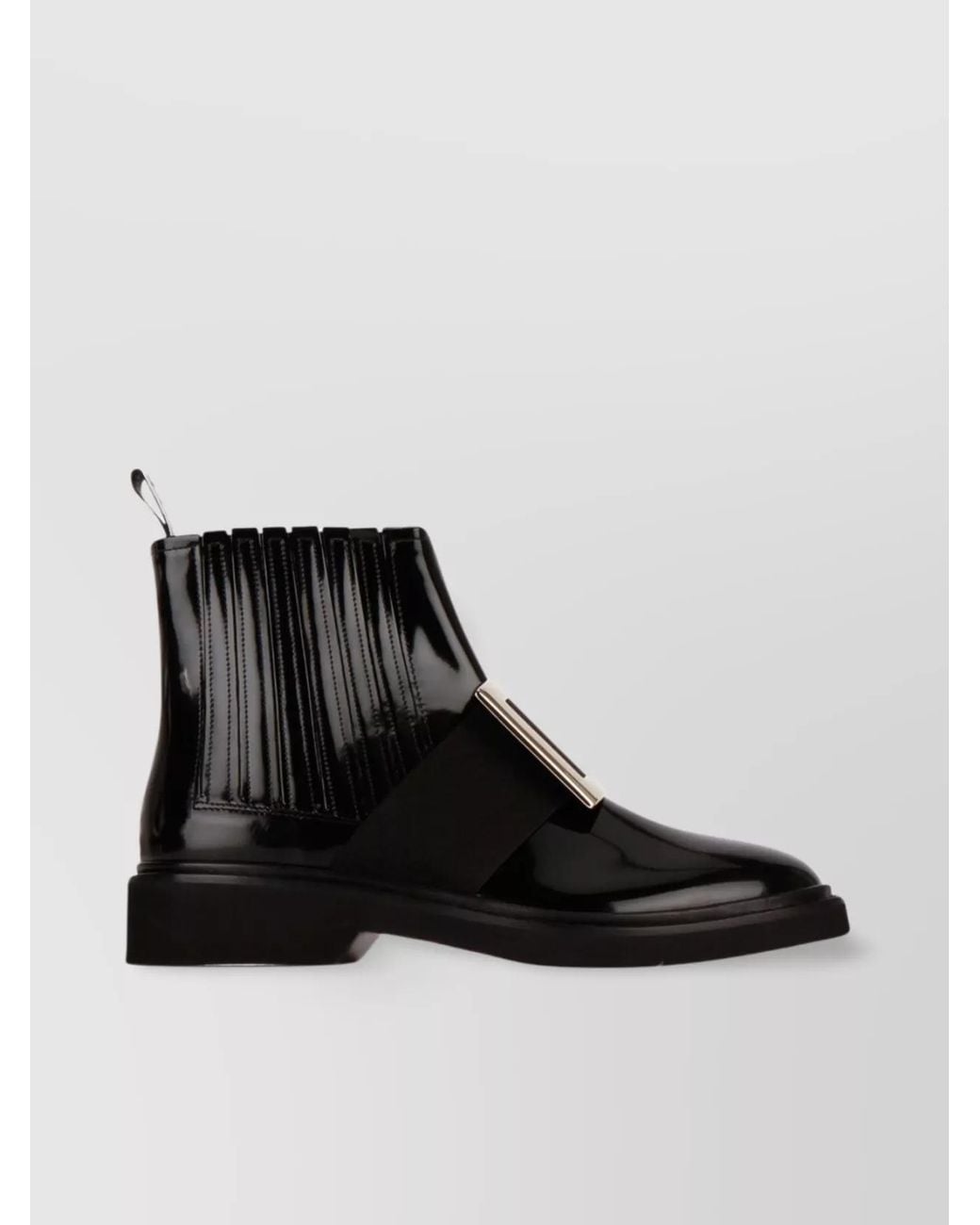 Roger Vivier Black Leather Ankle Boots