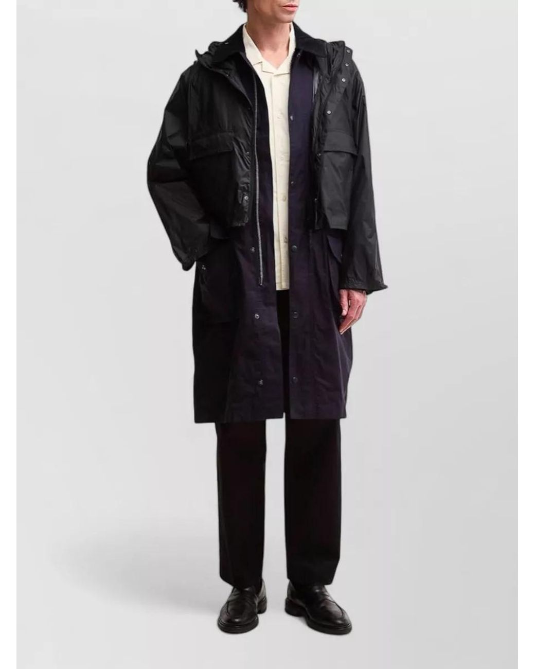 Barbour Blue Waxed Cotton Lightweight Jacket for men