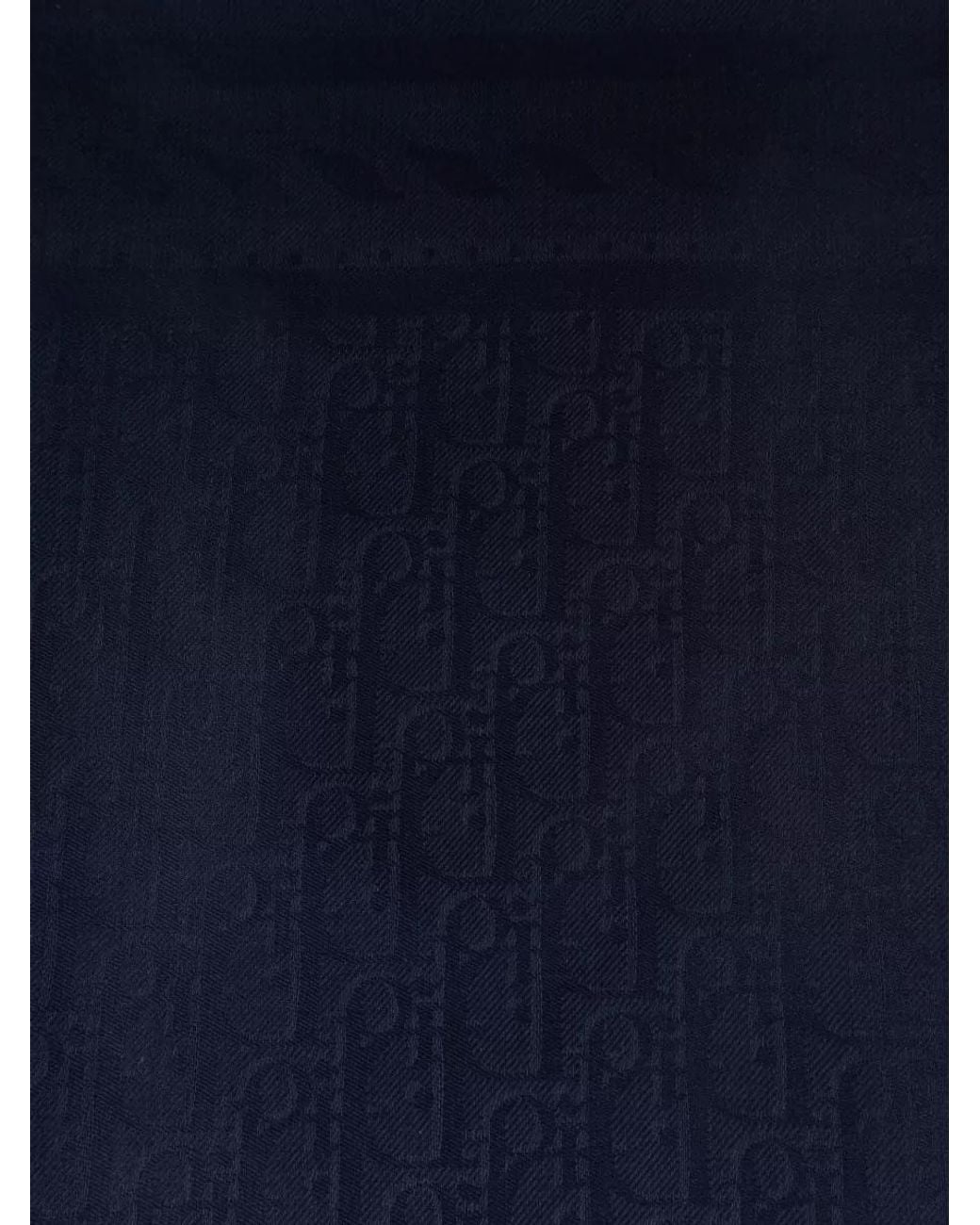 Dior Blue Silk Wool Scarf