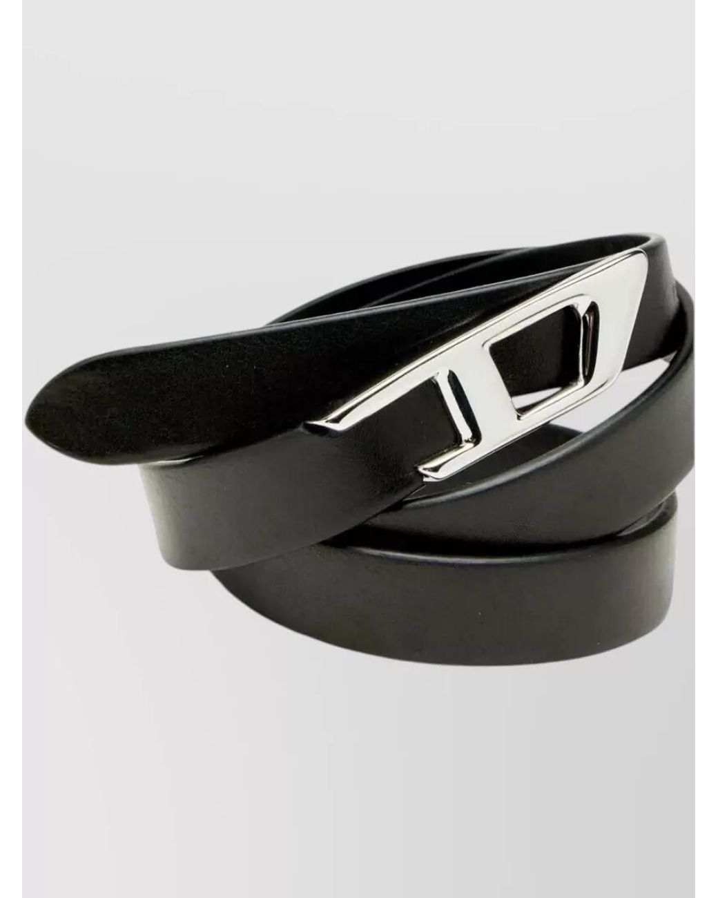DIESEL Gray Leather Belt