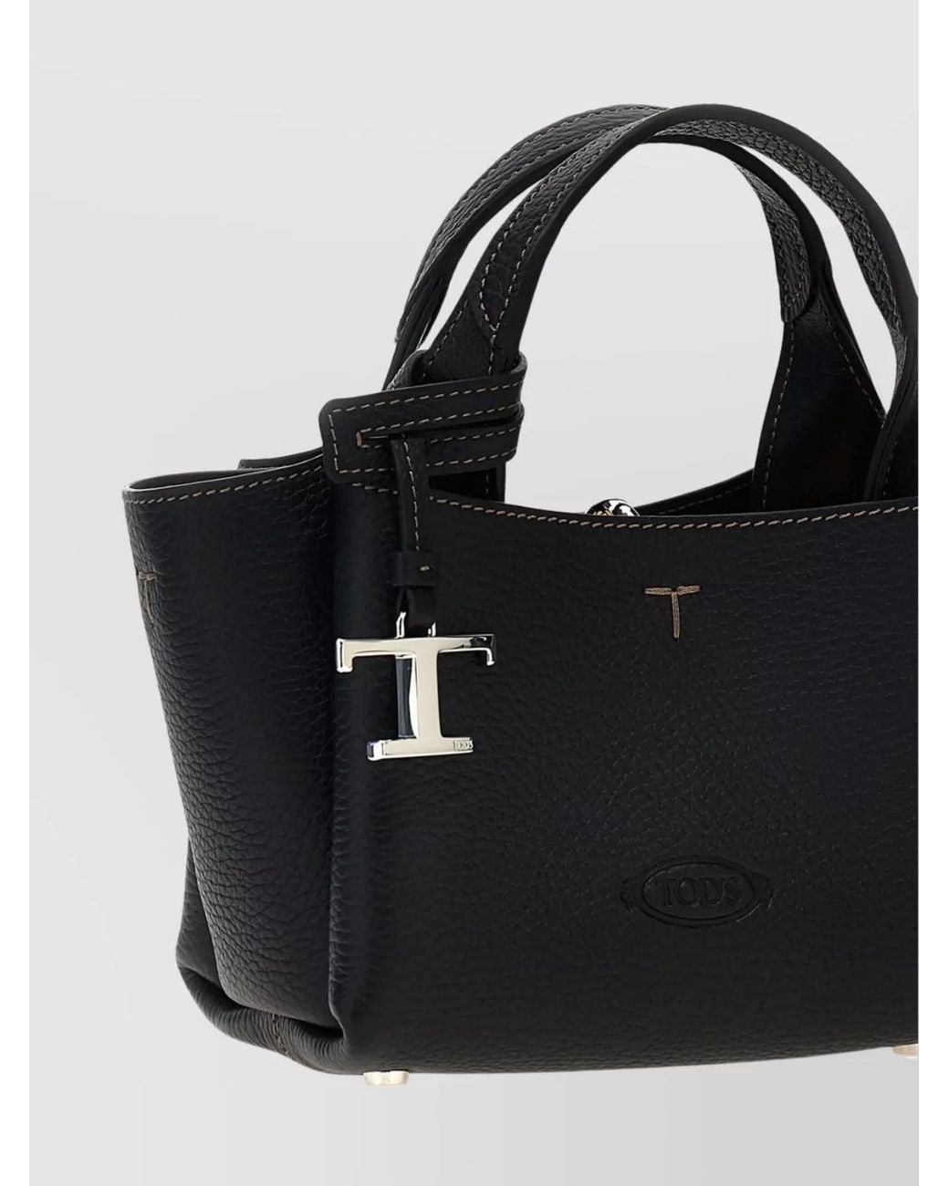 Tod's Black T Timeless Micro Leather Shoulder Bag