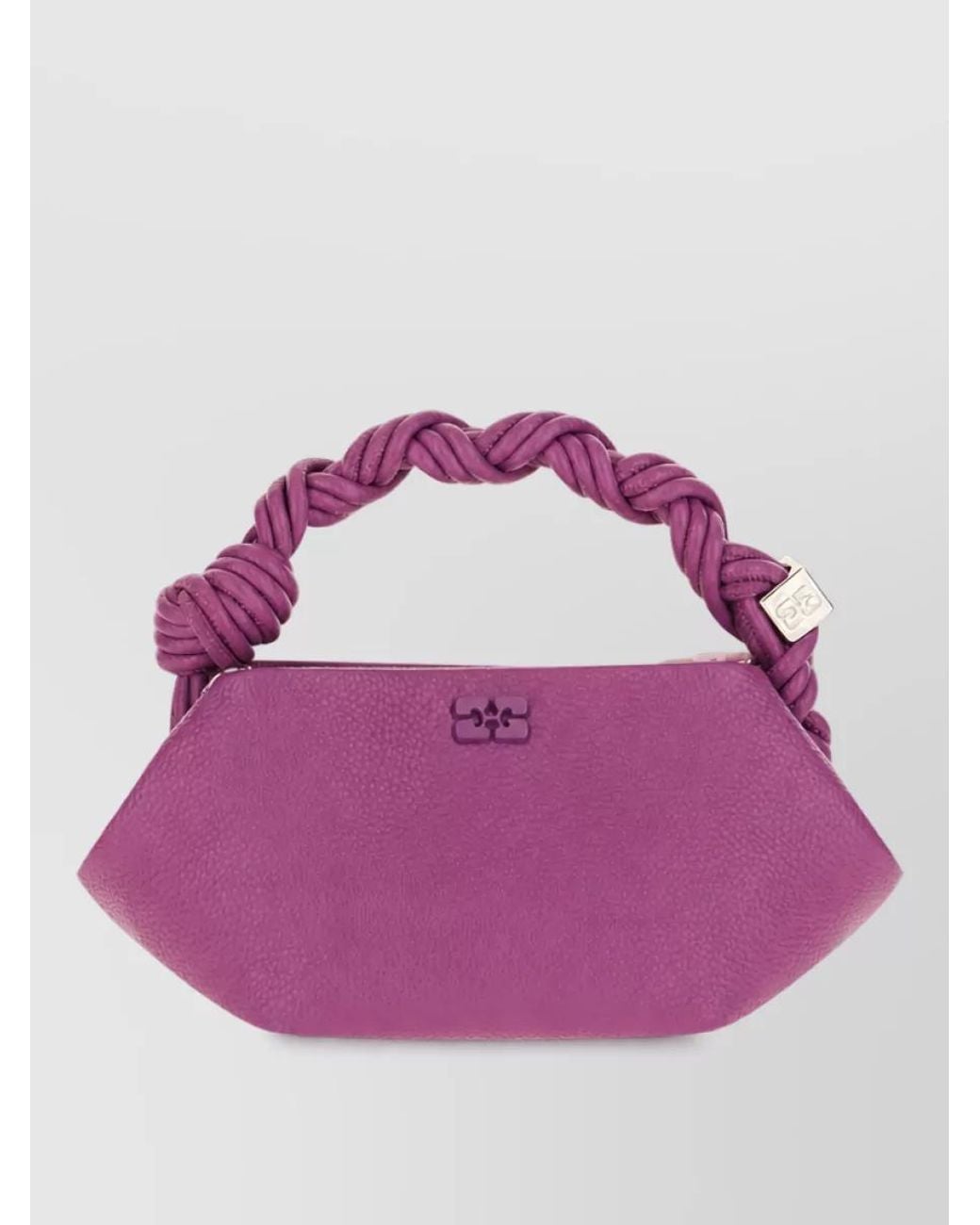 Ganni Purple Clutch Bag