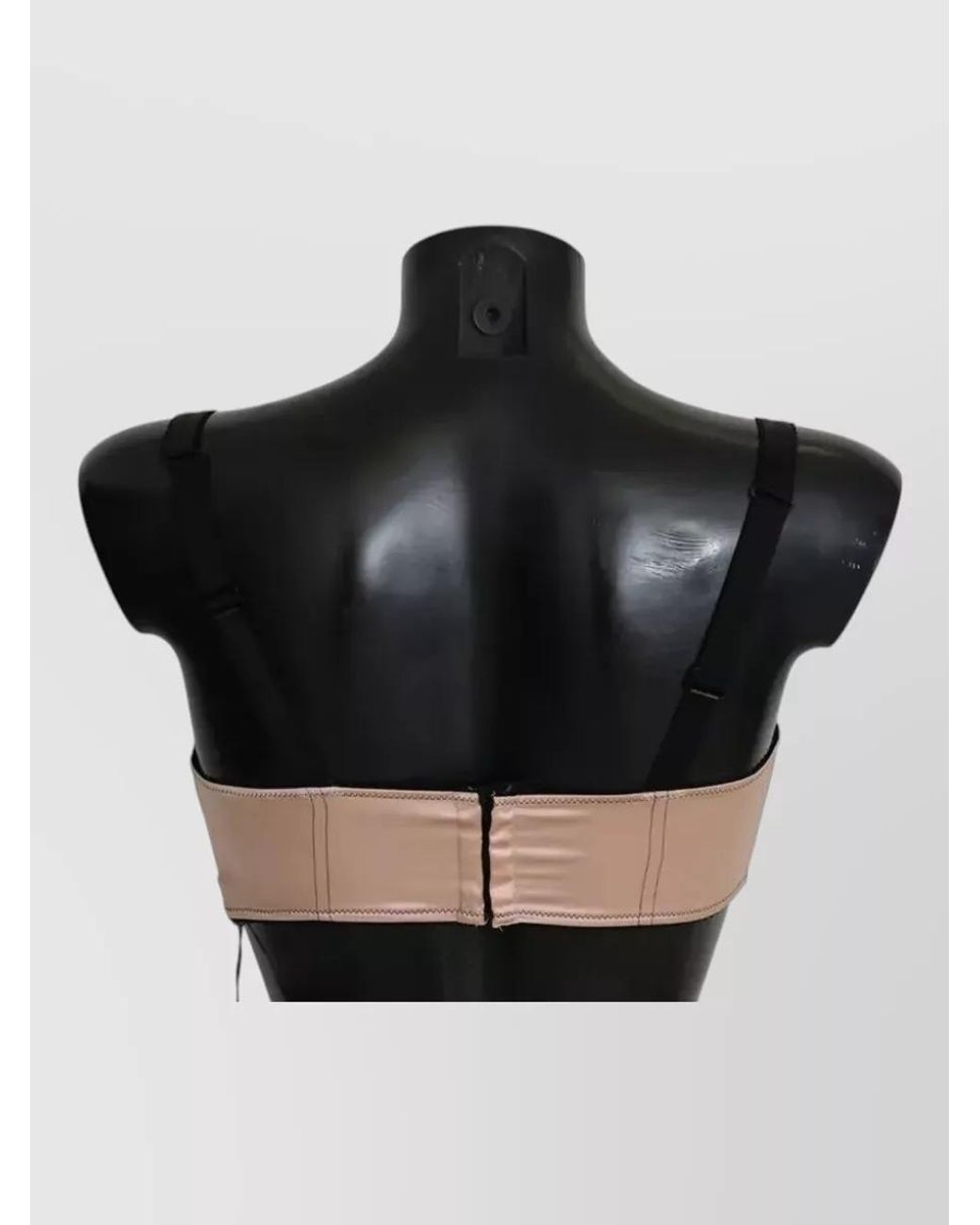 Dolce & Gabbana Black Silk Balconette Bra