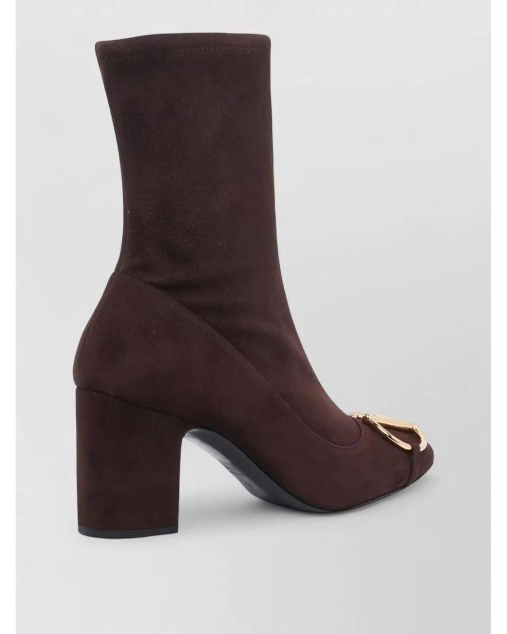 Gucci Brown Suede Leather Ankle Boots
