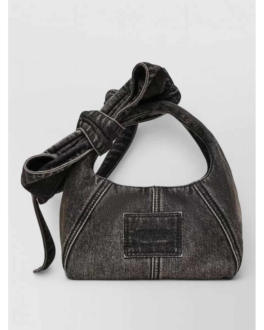 Marc Jacobs Black The Mini Sack Cotton Shoulder Bag