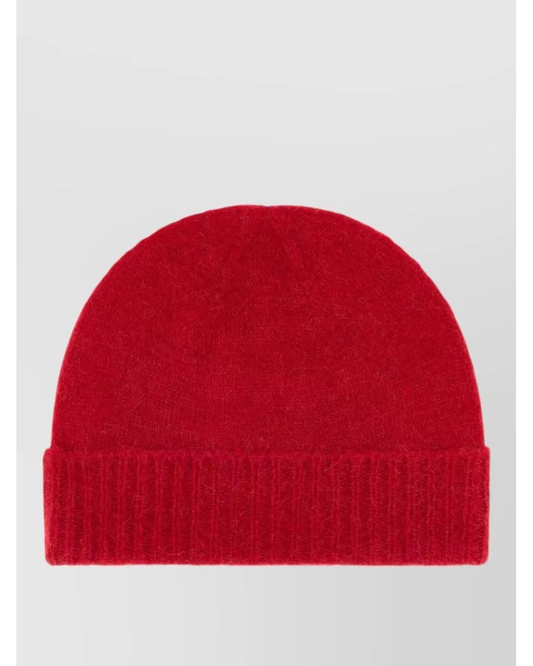 Vivienne Westwood Red Alpaca Blend Ribbed Beanie