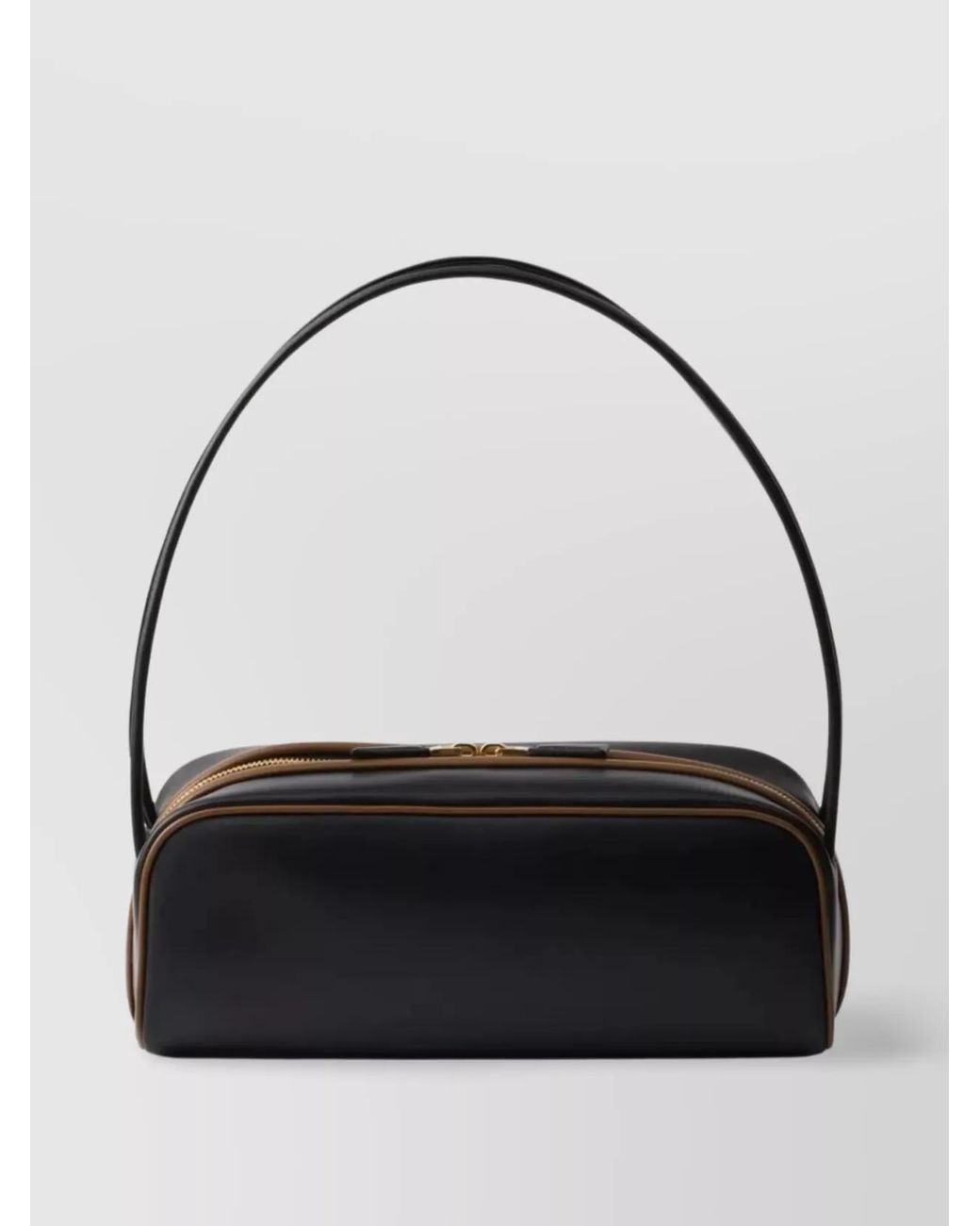 Prada Black Shoulder Bag Calf Leather Shoulder Bag