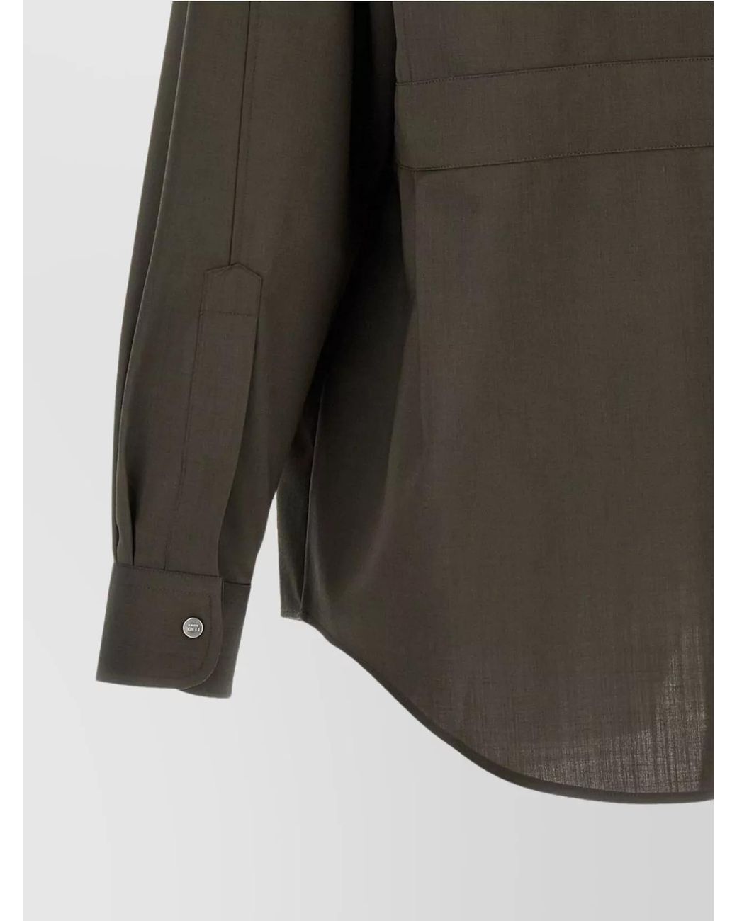 Fendi Gray Wool Overshirt for men
