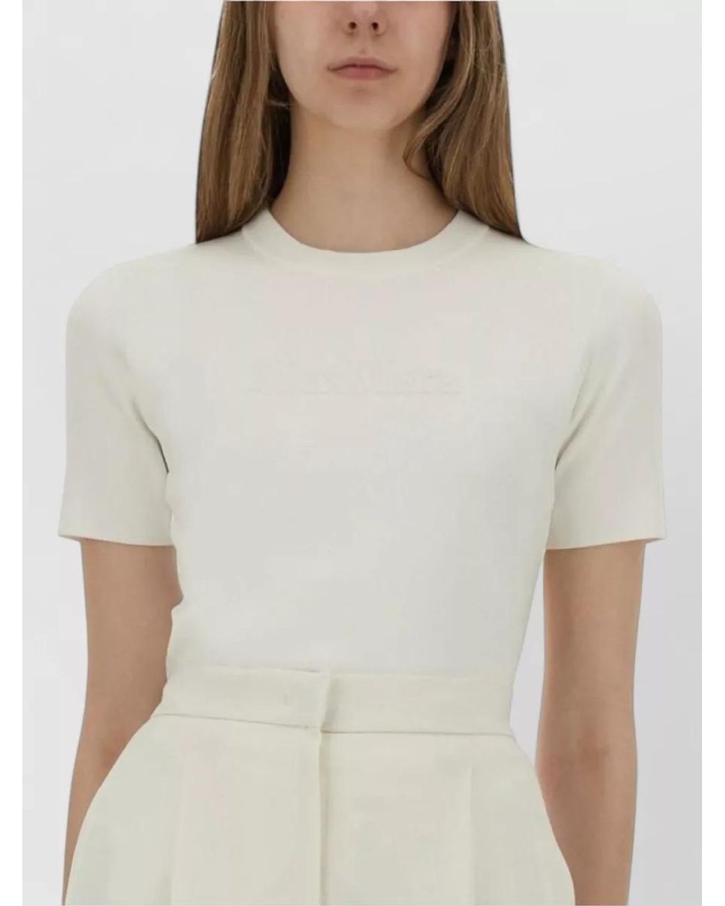 Max Mara White Slim-Fit T-Shirt