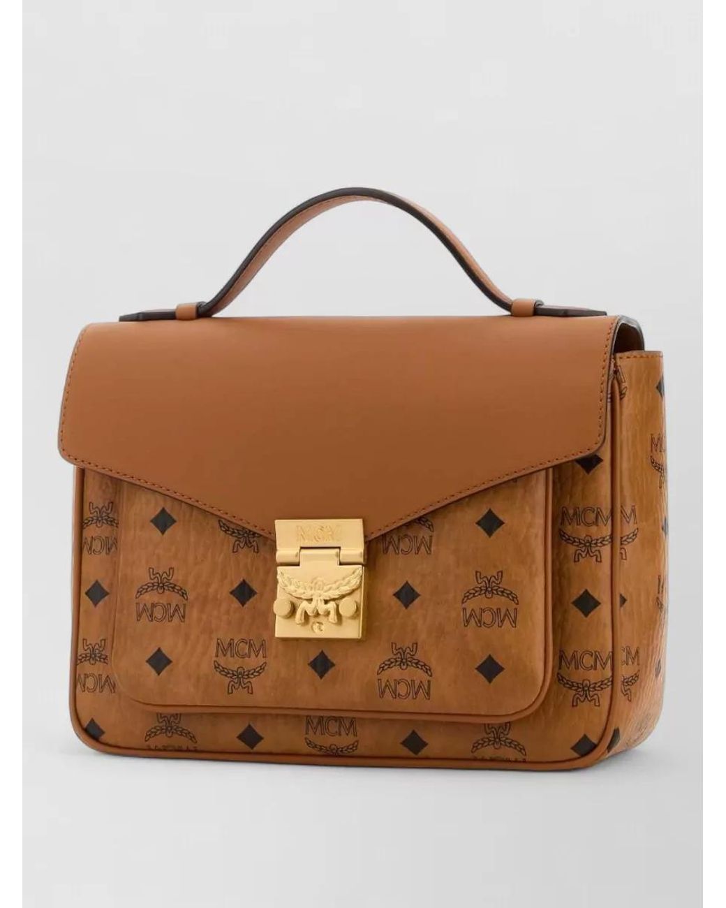 MCM Brown Tracey Small Shoulder Bag