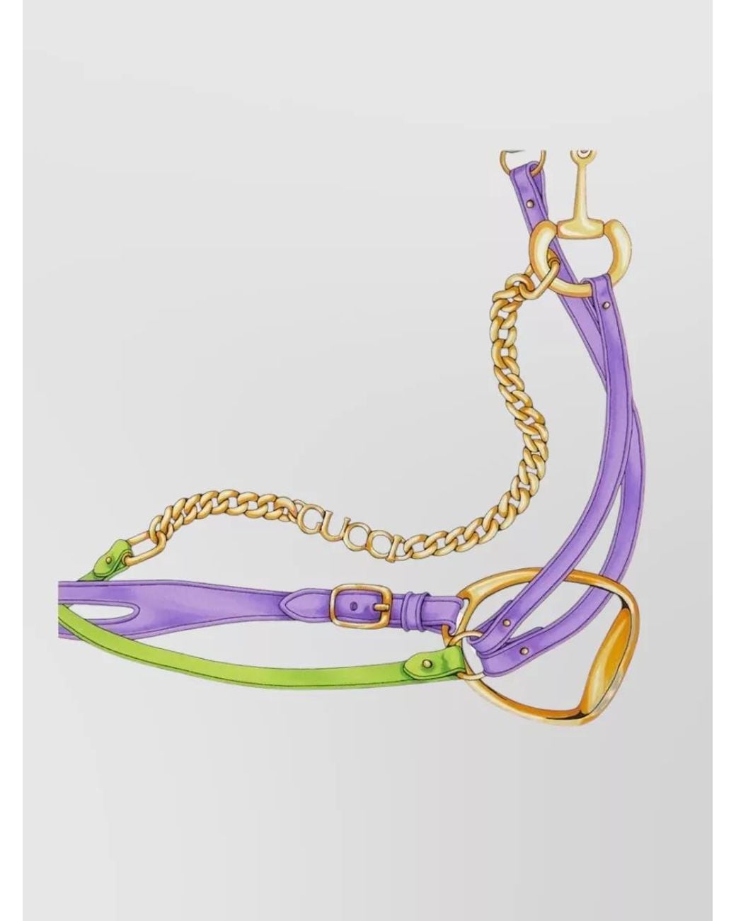 Gucci Multicolor Silk Printed Scarf