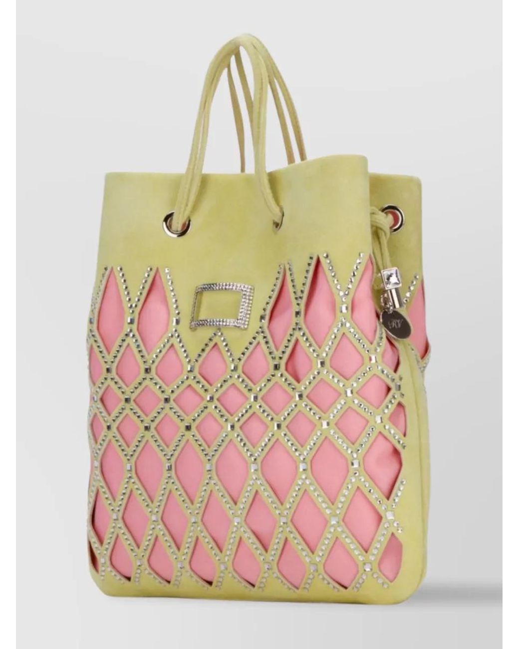 Roger Vivier Pink Leather Tote Bag