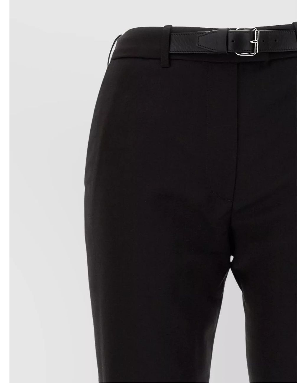 16Arlington Black Virgin Wool Slim-Fit Trousers