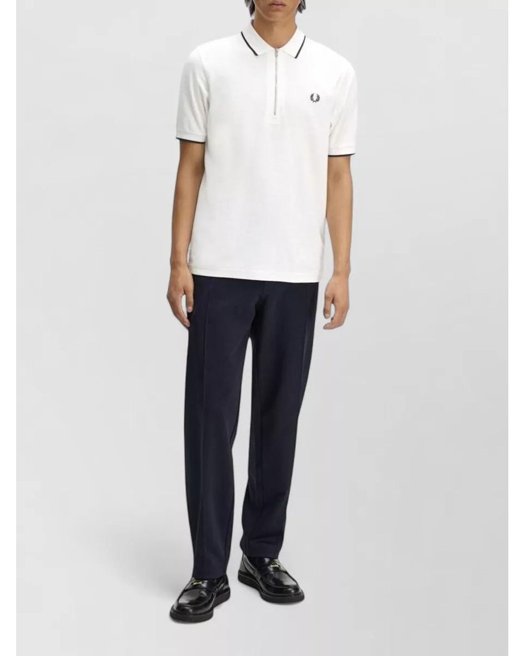 Fred Perry White Piqué Polo Shirt for men
