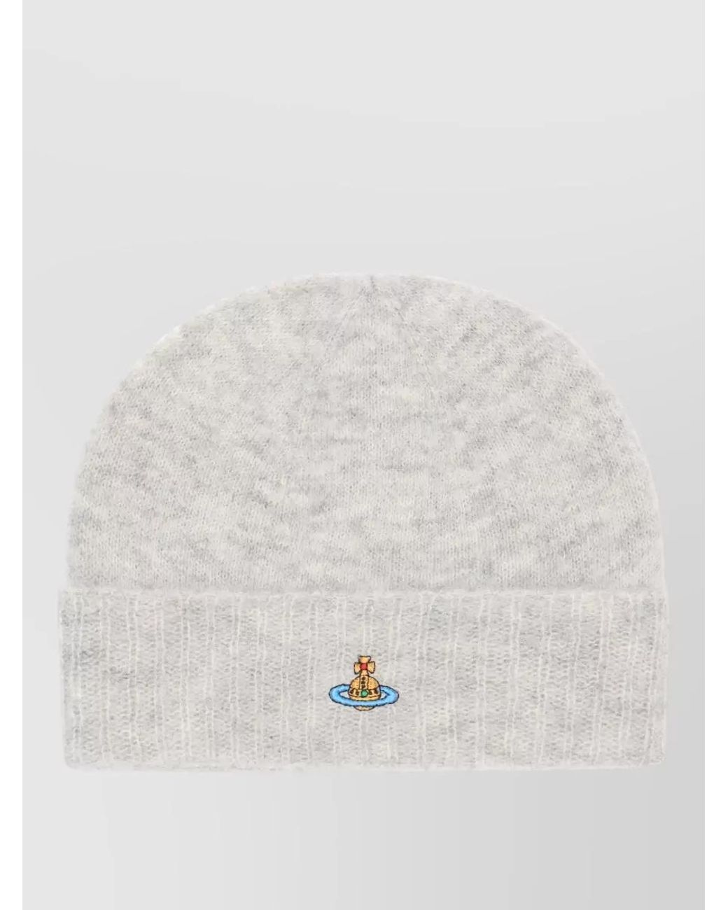 Vivienne Westwood White Alpaca Mohair Beanie