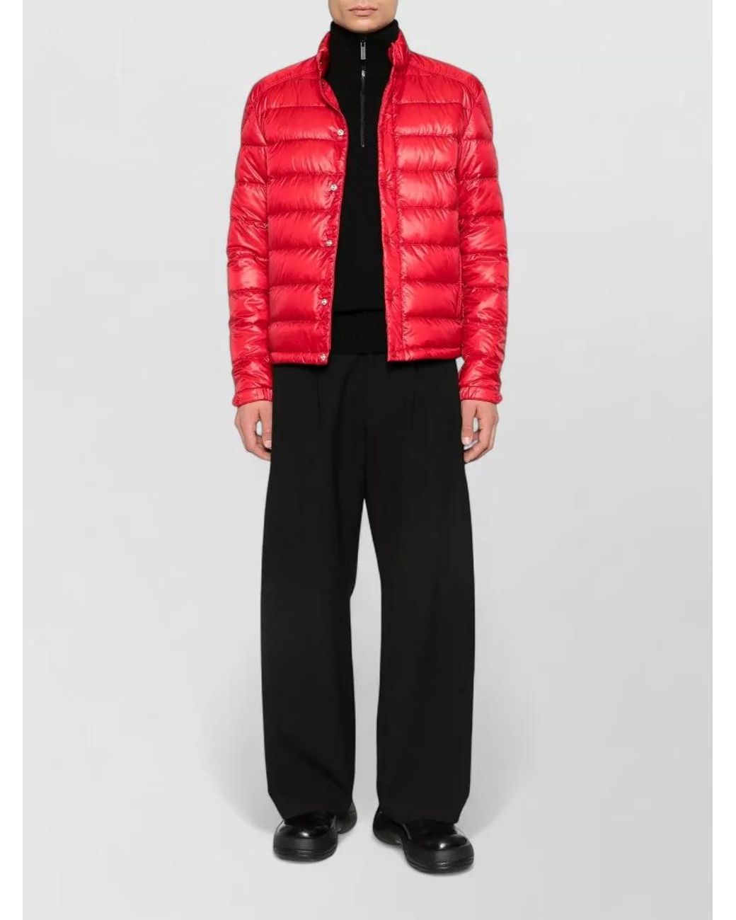 Moncler Red Down Puffer Jacket for men