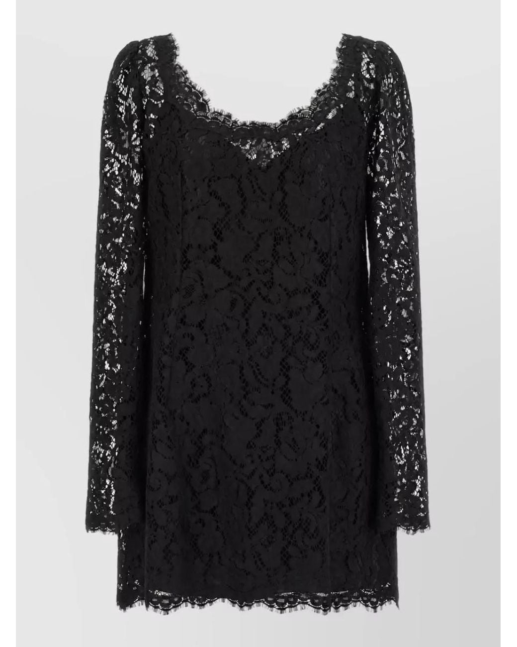 Dolce & Gabbana Black Lace Mini Dress